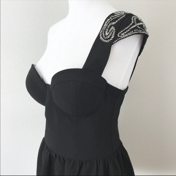 New guess one shoulder beaded embellished top - Picture 4 of 8